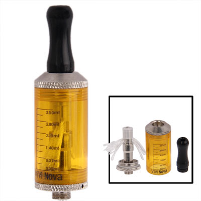 CE9 5ML Cotton-free Detachable E-Cigarette Atomizer with A Scale (Yellow)